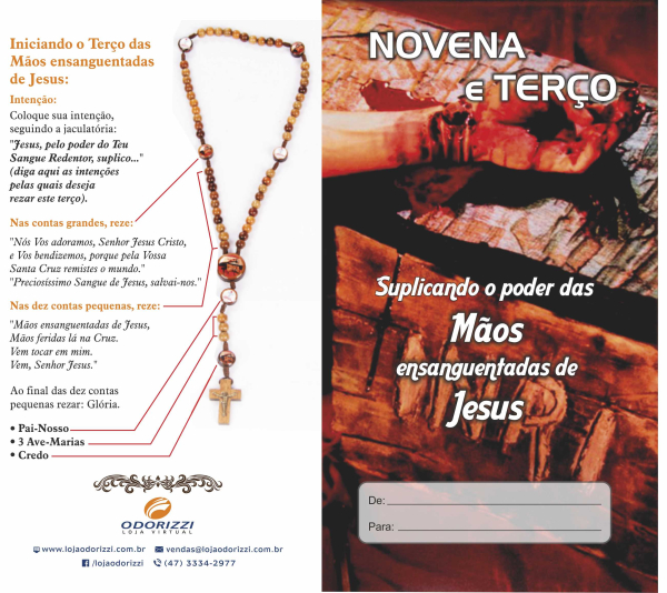 novena e TER�O suplicando o poder das M�OS ensanguentadas de Jesus 1 unidade