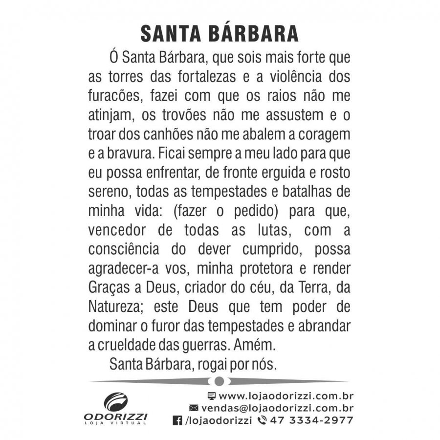 SANTINHO SANTA B�RBARA - 200 unid