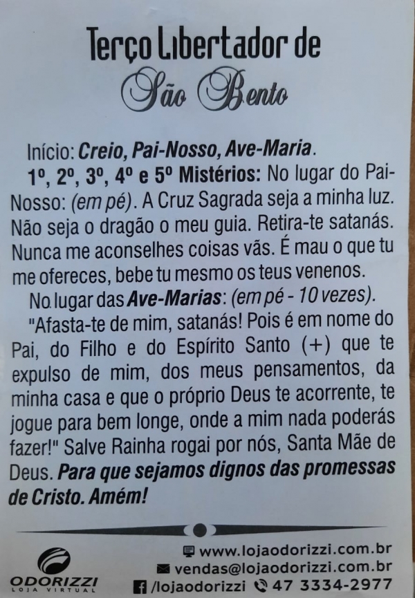 ORAÇÃO SÃO BRÁS - 200 unid