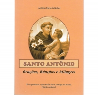Livro Santo ANTONIO - ORAES , BENOS  E  MILAGRES -1 unid