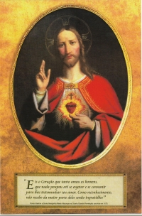 POSTER SAGRADO CORAO DE JESUS - 1 unid